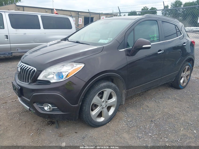 Vin: kl4cjhsb0gb518304, lot: 46332488, buick encore premium 20162