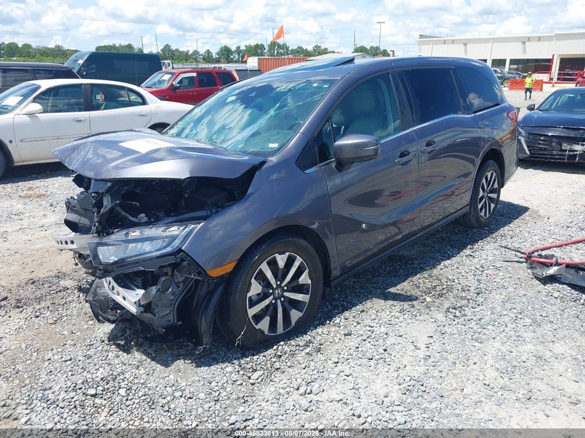 Vin: 5fnrl6h68sb080050, lot: 46332514, honda odyssey ex-l 20252