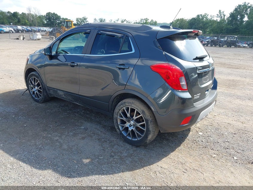 Vin: kl4cj2sm3gb525262, lot: 46332547, buick encore sport touring 20163
