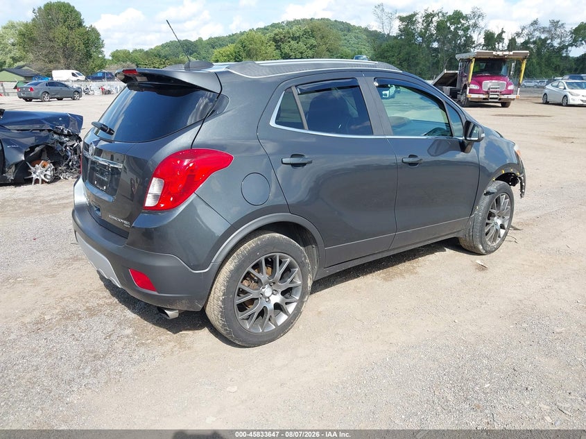 Vin: kl4cj2sm3gb525262, lot: 46332547, buick encore sport touring 20164