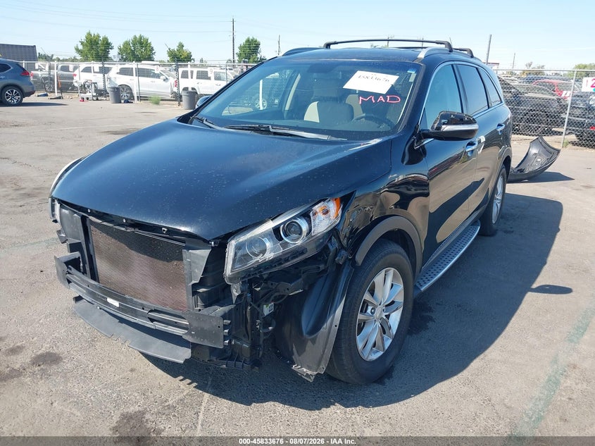 Vin: 5xypg4a38jg339112, lot: 46332577, kia sorento 2.4l lx 20182