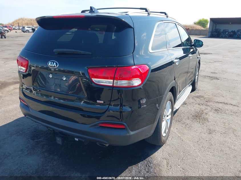 Vin: 5xypg4a38jg339112, lot: 46332577, kia sorento 2.4l lx 20184