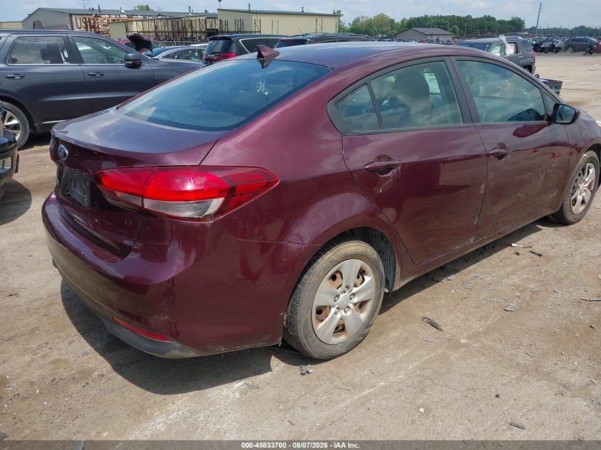 Vin: 3kpfk4a79he150229, lot: 46332601, kia forte lx 20174