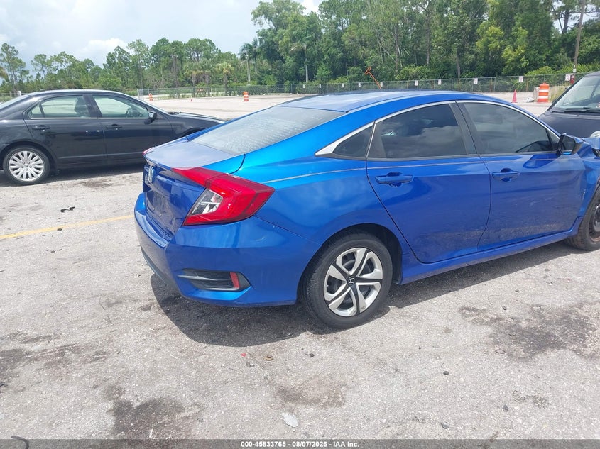 Vin: 19xfc2f52je010988, lot: 46332666, honda civic lx 20184