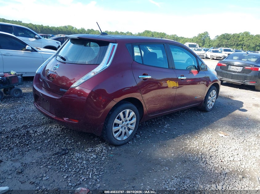 2016 NISSAN LEAF auction photo 4