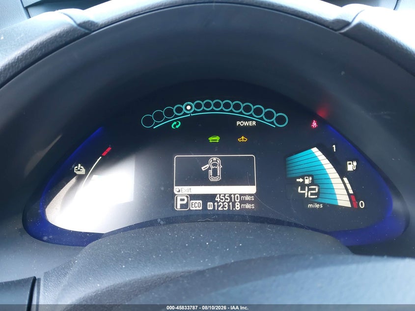 2016 NISSAN LEAF auction photo 7