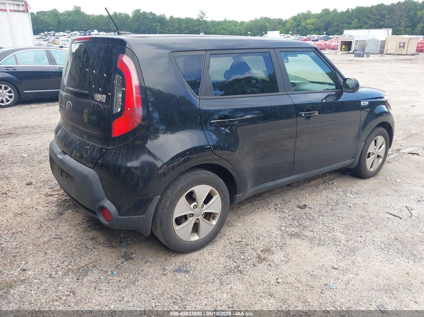 Vin: kndjn2a28g7345019, lot: 46332801, kia soul 20164