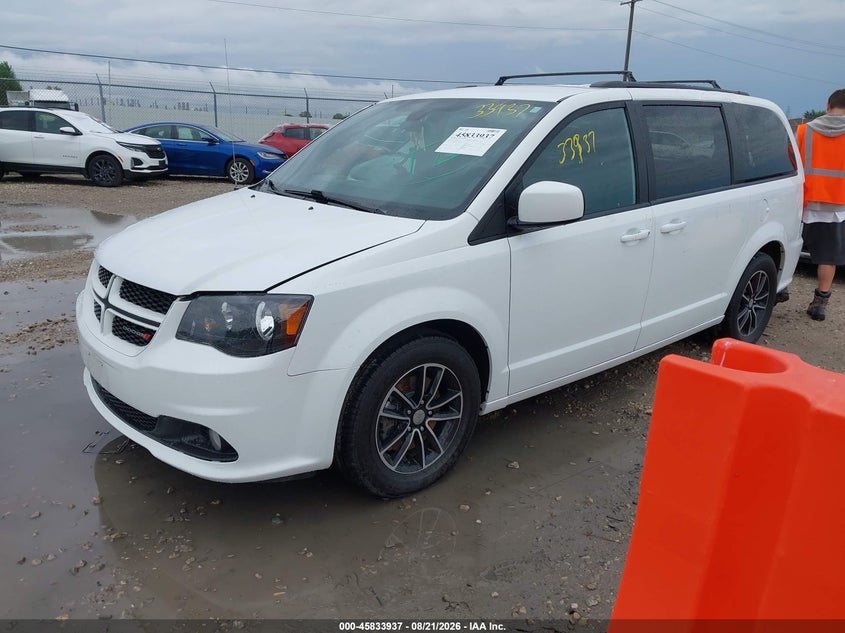 2019 Dodge Caravan, Rear, IAAI, VIN 2C4RDGEG8KR517629 — photo 2