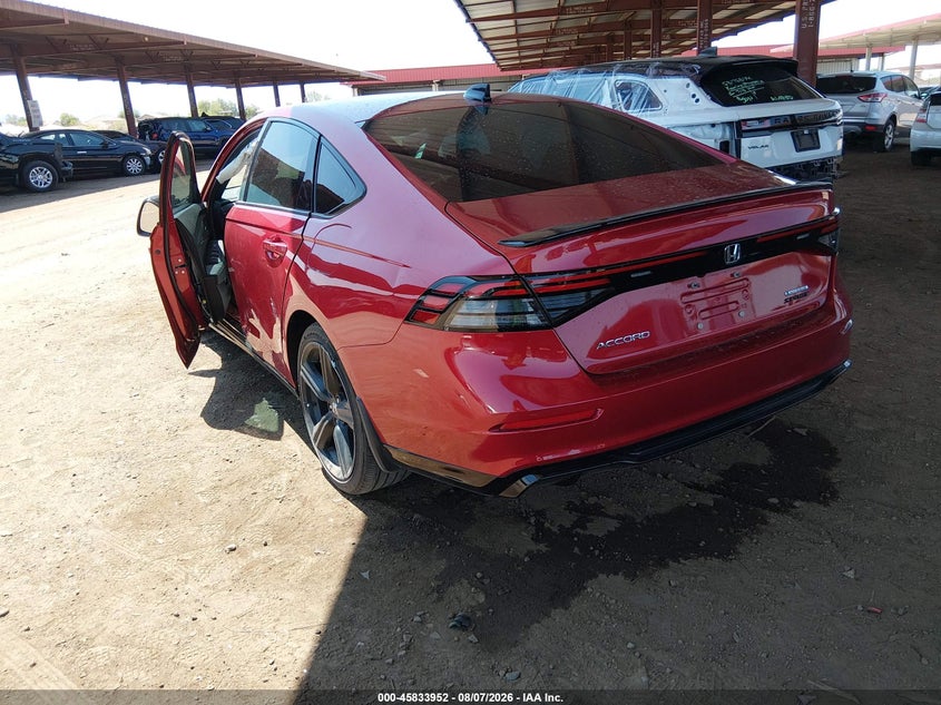 Vin: 1hgcy2f74sa046290, lot: 46332853, honda accord hybrid sport-l 20253