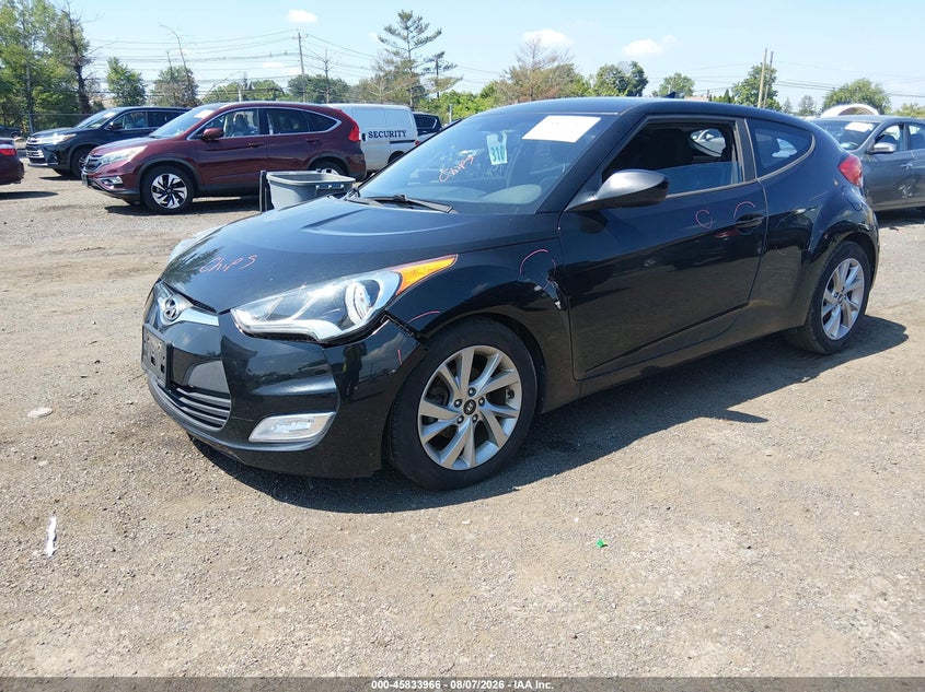 Vin: kmhtc6ad7hu306475, lot: 46332867, hyundai veloster 20172