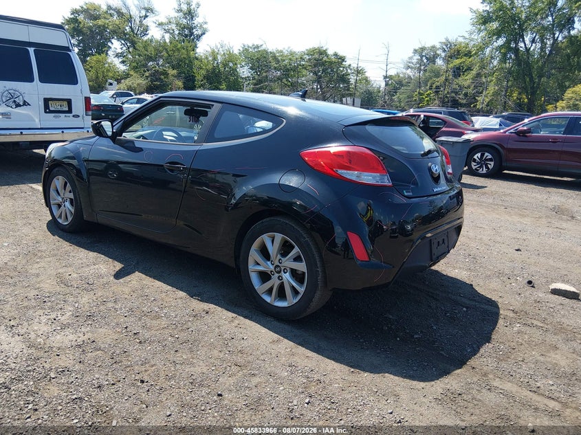 Vin: kmhtc6ad7hu306475, lot: 46332867, hyundai veloster 20173