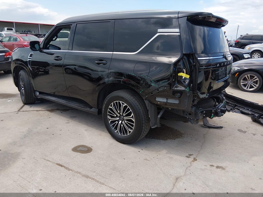 Vin: jn8ay3ba6s9001001, lot: 46332943, nissan armada sl 2wd 20253