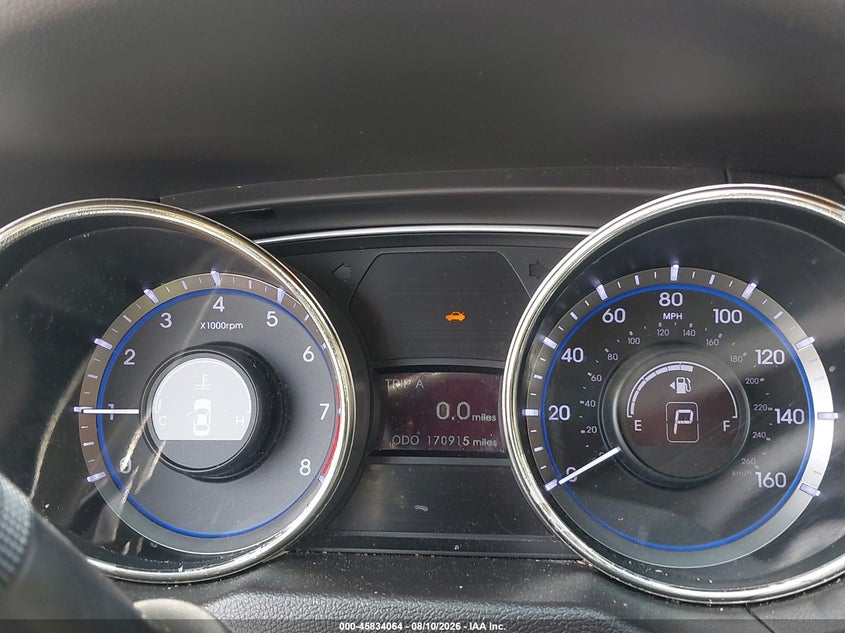 2012 HYUNDAI SONATA SEDAN 2.4L I-4 DI, DOHC, VVT, 190HP