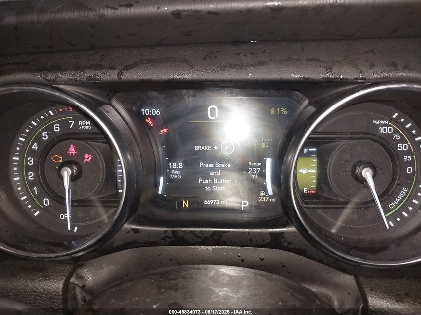 JEEP WRANGLER 4XE 2022 VIN 1C4JJXR60NW178707