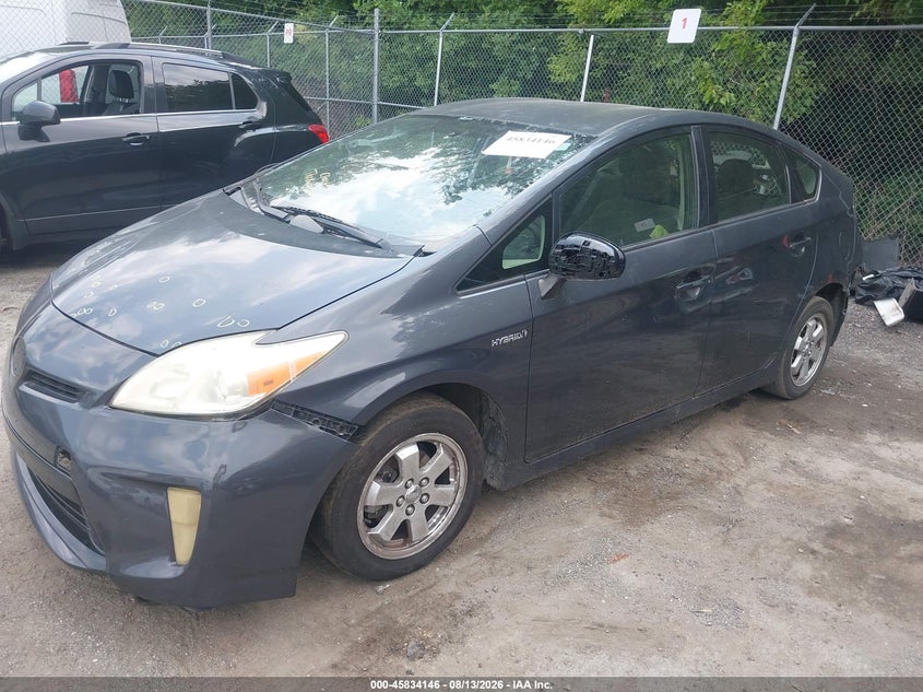 TOYOTA PRIUS 2013 VIN JTDKN3DU0D5592999