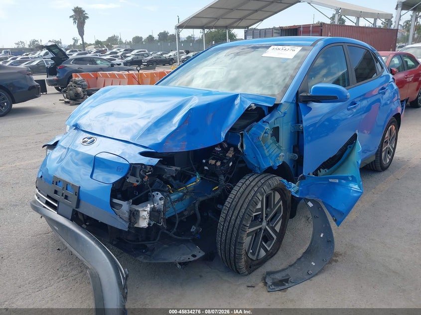 Vin: km8k53ag3nu157685, lot: 46333176, hyundai kona electric limited 20222