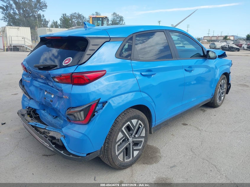 Vin: km8k53ag3nu157685, lot: 46333176, hyundai kona electric limited 20224