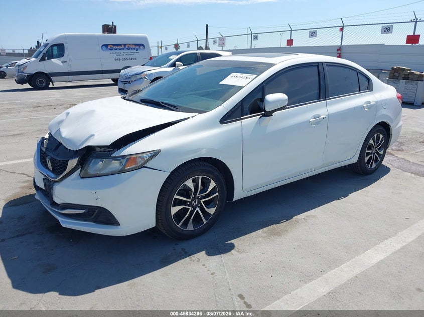Vin: 19xfb2f84ee265757, lot: 46333187, honda civic ex 20142