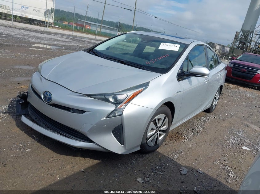 Vin: jtdkarfu6j3054715, lot: 46333315, toyota prius three 20182