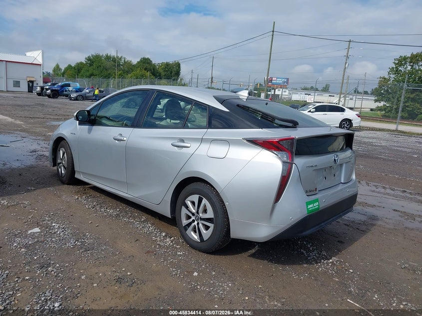 Vin: jtdkarfu6j3054715, lot: 46333315, toyota prius three 20183