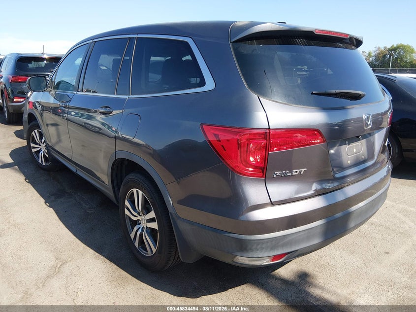 Vin: 5fnyf6h57hb091382, lot: 46333395, honda pilot ex-l 20173