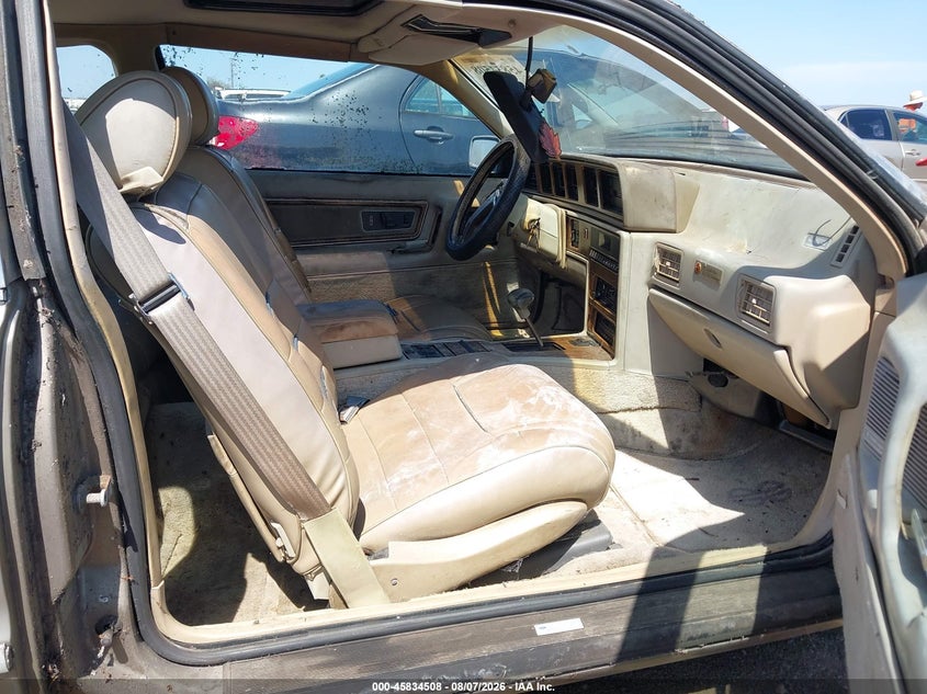 LINCOLN MARK VII 1986 VIN 1LNBP98F5GY755153