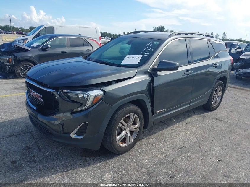 2019 GMC Terrain, Front End, IAAI, VIN 3GKALMEV1KL239963 — photo 2