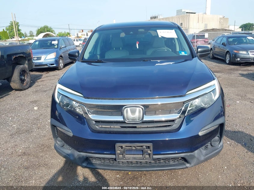 HONDA PILOT 2019 VIN 5FNYF6H15KB090039