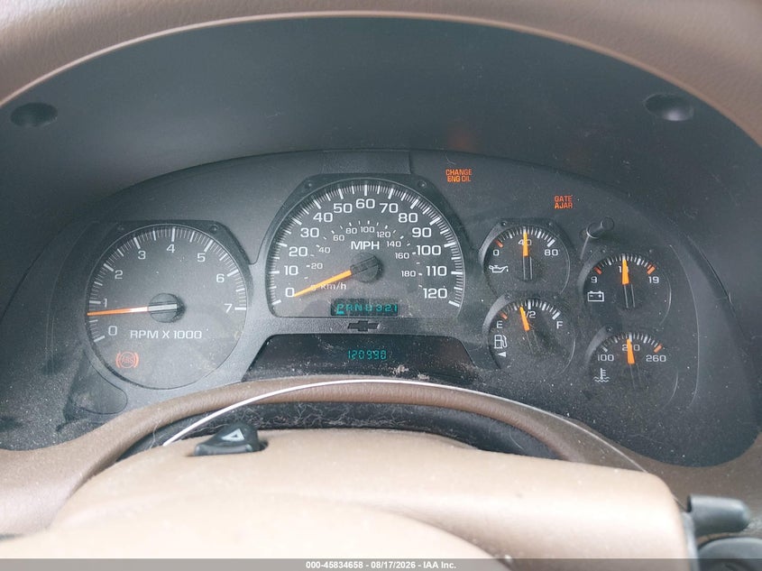 CHEVROLET TRAILBLAZER 2003 VIN 1GNDT13S332276264