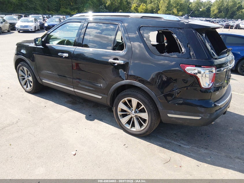 Vin: 1fm5k8f81jgb73154, lot: 46333564, ford explorer limited 20183