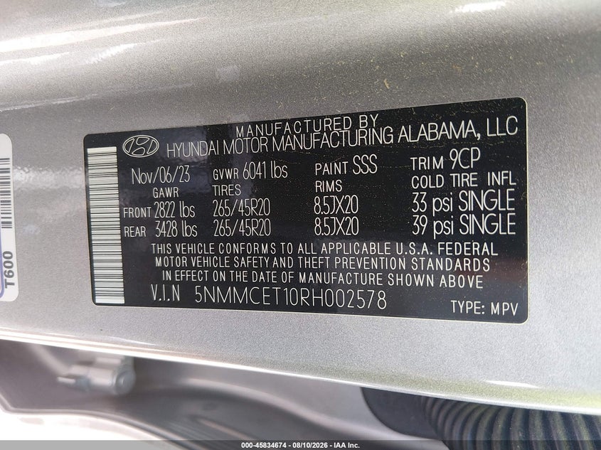 GENESIS ELECTRIFIED GV70 2024 VIN 5NMMCET10RH002578