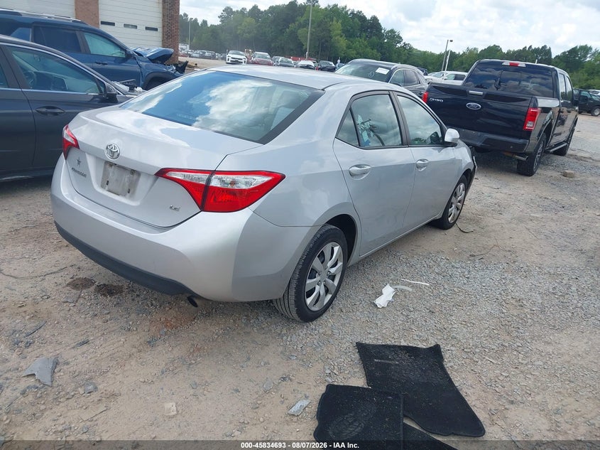 Vin: 2t1burhe5gc610316, lot: 46333594, toyota corolla le 20164