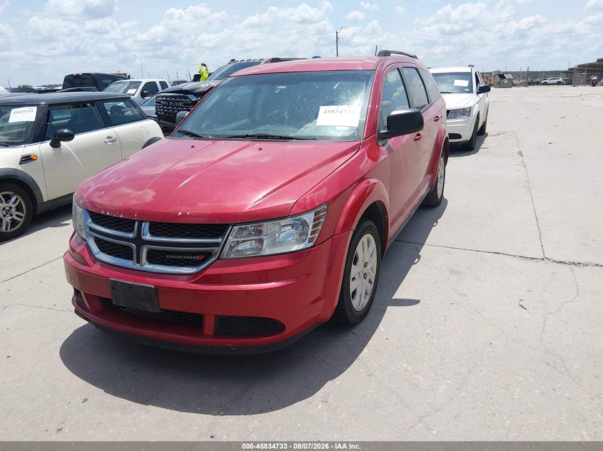 Vin: 3c4pdcab7jt443075, lot: 46333634, dodge journey se 20182