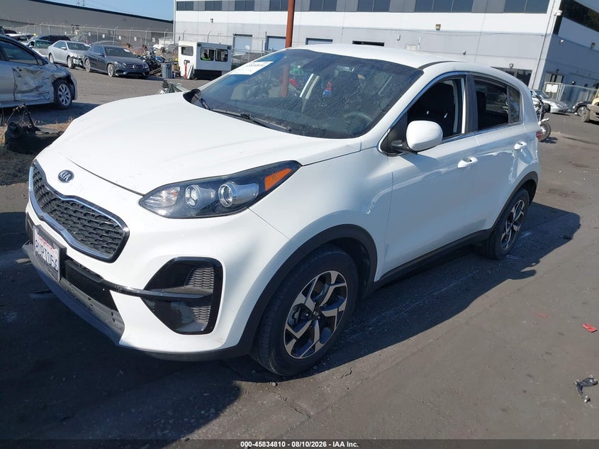2021 Kia Sportage Lx, Right Front, IAAI, VIN KNDPM3AC8M7896607 — photo 2