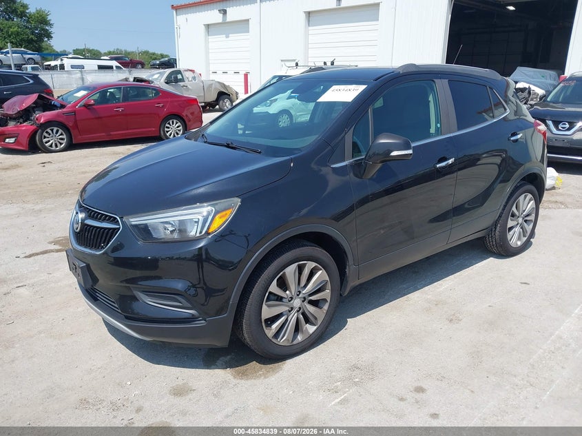 Vin: kl4cjasb4jb551711, lot: 46333740, buick encore preferred 20182