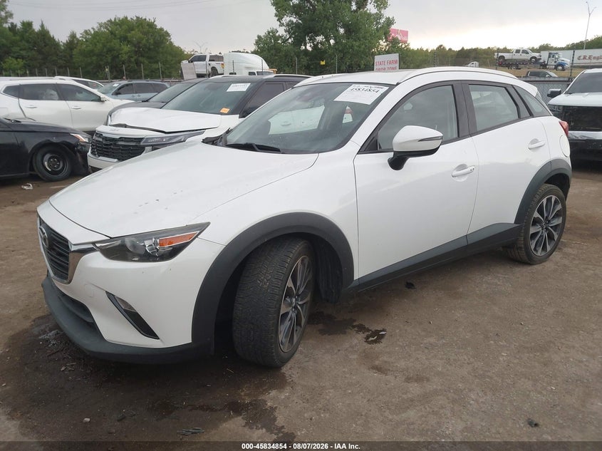 Vin: jm1dkdc7xk1451655, lot: 46333755, mazda cx-3 touring 20192
