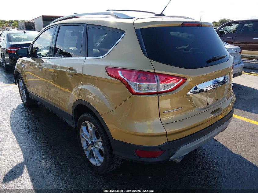 Vin: 1fmcu0j9xeue51592, lot: 46333781, ford escape titanium 20143