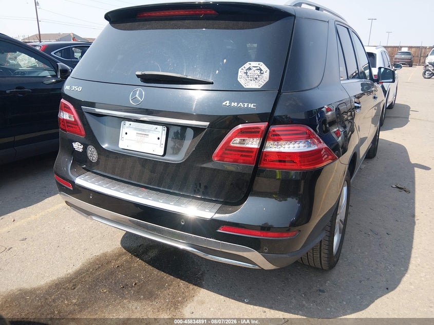 Vin: 4jgda5hb3ca030055, lot: 46333792, mercedes-benz ml 350 4matic 20124
