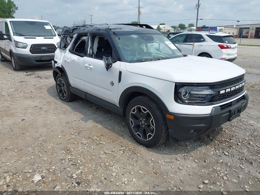Vin: 3fmcr9cn2srf75794, lot: 46333795, ford bronco sport outer banks 2025 img_1