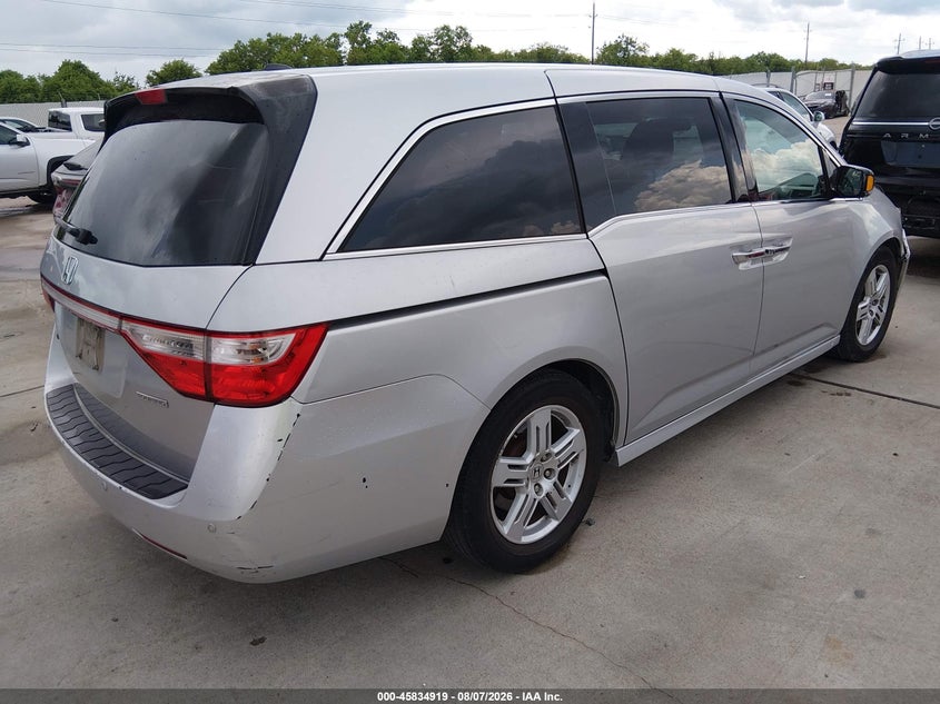 Vin: 5fnrl5h9xdb050958, lot: 46333820, honda odyssey touring/touring elite 20134