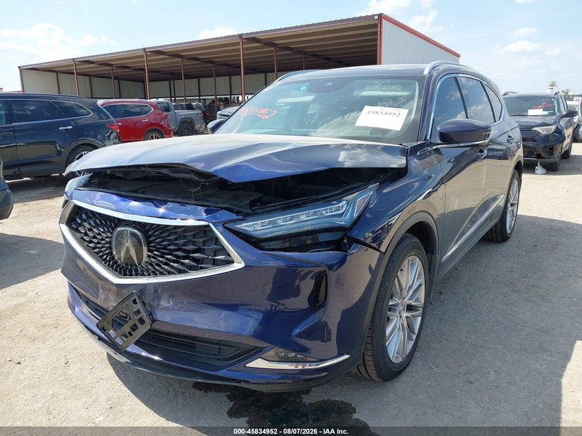 Vin: 5j8ye1h83pl000850, lot: 46333853, acura mdx advance package 20232