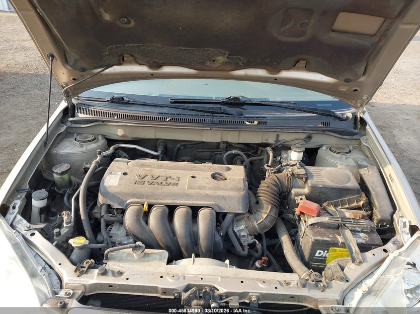 2008 TOYOTA COROLLA SEDAN 1.8L I-4 DOHC, VVT, 126HP