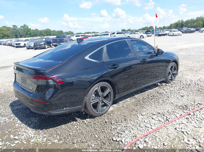 Vin: 1hgcy2f51sa098121, lot: 46333907, honda accord hybrid sport 20254