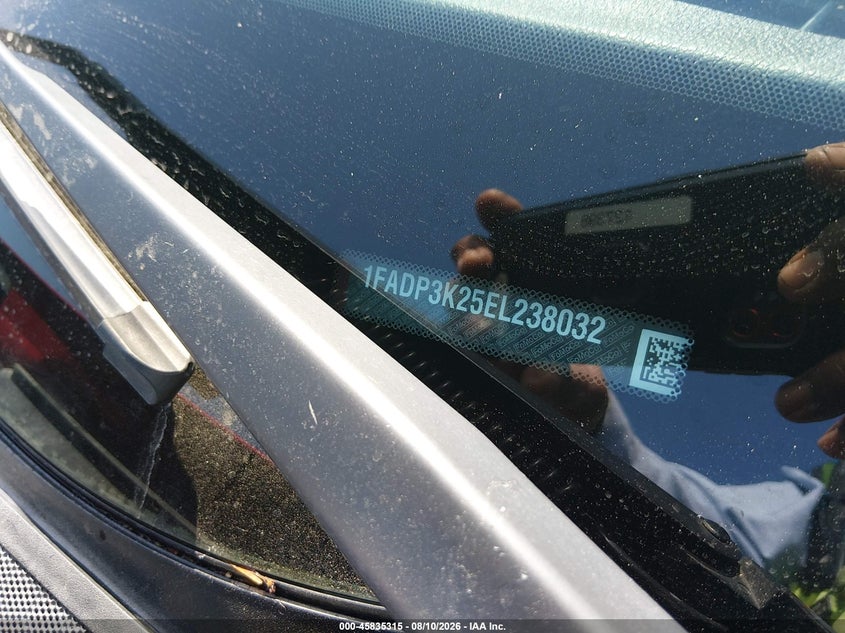 FORD FOCUS 2014 VIN 1FADP3K25EL238032