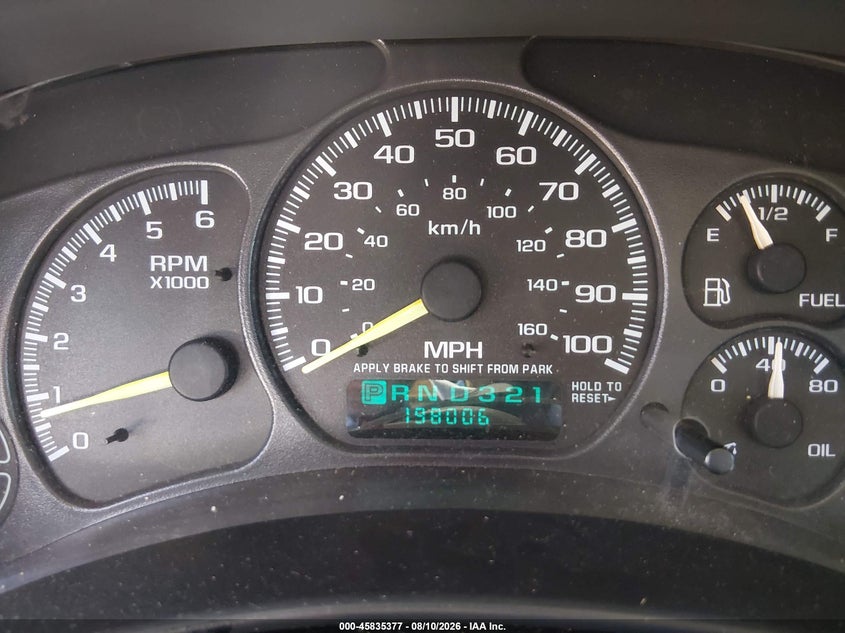 2001 CHEVROLET SUBURBAN 1500 auction photo 7