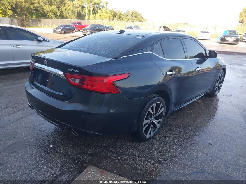 Vin: 1n4aa6ap6gc408789, lot: 46334442, nissan maxima 3.5 platinum 20164