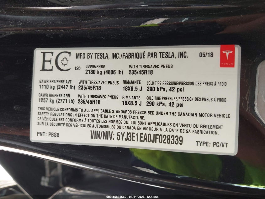 TESLA MODEL 3 - zdjęcie 9