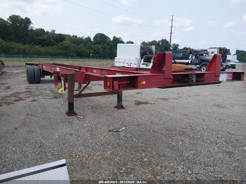 1985 FRUEHAUF CONTAINER CHASSIS auction photo 1