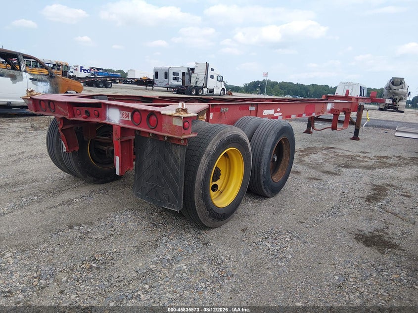 1985 FRUEHAUF CONTAINER CHASSIS auction photo 4