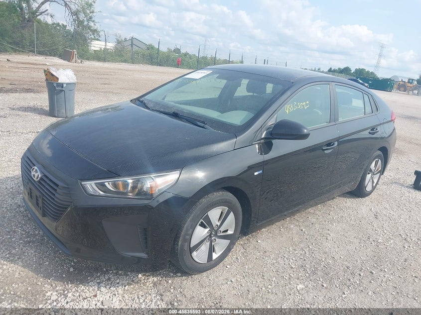 Vin: kmhc65lc1hu056351, lot: 46334494, hyundai ioniq hybrid blue 20172